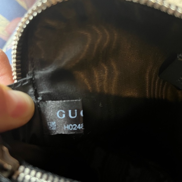❤️Black and Gold Gucci printed leather crossbody bag with "GUCCY" in SEGA® font - Picture 6 of 12